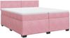 vidaXL Boxspringbett mit Matratze Rosa 200x200 cm Samt 3286401 Bild 2