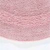 Homescapes Runde Badematte rosa, Premium Badvorleger 80 cm, Badteppich Baumwolle mit Wende-Design Bild 3