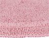 Homescapes Runde Badematte rosa, Premium Badvorleger 80 cm, Badteppich Baumwolle mit Wende-Design Bild 4