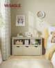 VASAGLE Spielzeugregal mit Rollen, Aufbewahrungsschrank, 30 x 102 x 60 cm, beige Bild 3