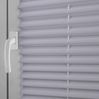 Sekey Plissee Faltrollo Klemmfix ohne Bohren Silbergrau 80x150 cm Bild 4