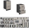 Küchenunterschrank Fame-Line GrauBeige 50 cm ohne Arbeitsplatte Vicco Bild 5