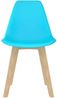 vidaXL Esszimmerstühle 4 Stk. Blau Kunststoff [289126] Bild 3