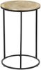 Beistelltisch PATTY rund Metall in Schwarz Gold, Höhe 61cm Bild 2