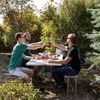 Relaxdays Bierbank 2er Set Holzoptik Bild 4