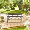 Relaxdays Bierbank 2er Set Holzoptik Bild 3