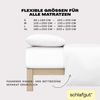 Schlafgut 'Easy' Spannbettlaken, MADE IN GREEN by OEKO-TEX®, Gummizug: rundum, Jersey Elasthan, Full-white, M 120x200 cm - 130x220 cm Bild 4