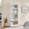 Yaheetech Bücherregal Standregal 161,5/182,5 cm (H), 2-tlg, Schmales Regal Bücherschrank mit 6 Ebenen, 1 verstellbarer Regalboden Bild 3