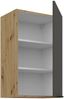 Küchen Hängeschrank 45 cm ARIA Graphite ultra matt + Eiche Artisan matt, hochwertige Fronten mit Anti Fingerprint Beschichtung Küchenzeile Küchenblock Bild 3