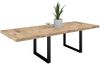 Esstisch Elgin 3 175-275x80x100 Holzwerkstoff Schwarz/Viking Oak Bild 2