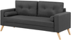 2-Sitzer Sofa Polsterbezug dunkelgrau KALMAR Bild 4