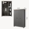 Kleiderschrank Vasand 175x120x52 cm Grau/Eicheoptik [en. casa] Bild 5