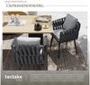 tectake Gartenstuhl 2er Set Stuhl (2er Set, 2 St), mit Aluminiumgestellen Bild 3