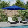 Sonnenschirm, Terrassenschirm mit LED-Lichtleisten Azurblau 351 x 250 x 253 cm Bild 2