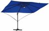 Sonnenschirm, Terrassenschirm mit LED-Lichtleisten Azurblau 351 x 250 x 253 cm Bild 5