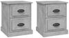 vidaXL Nachttische 2 Stk. Betongrau 39x39x47,5 cm Holzwerkstoff 816153 Bild 2