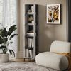Bücherregal Eliza Weiß 36 x 188 cm mit 5 Fächern Vicco Bild 3