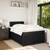 vidaXL Boxspringbett mit Matratze Schwarz 120x200 cm Samt 3287706 Bild 3