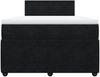 vidaXL Boxspringbett mit Matratze Schwarz 120x200 cm Samt 3287706 Bild 4