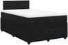 vidaXL Boxspringbett mit Matratze Schwarz 120x200 cm Samt 3287706 Bild 2