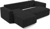 AX LIVING Ecksofa L Form Aydin Cord Schlafsofa Dunkelgrau 258 cm Bild 5