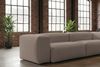 KAWOLA Sofa CELESTE 4-Sitzer mit Hocker Cord taupe 72 x 114 x 302 cm Bild 5