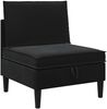 vidaXL Wohnzimmergarnitur mit Kissen mit Speicher 4 pcs Schwarz Samt 3413754 Bild 5