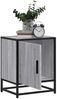 vidaXL Nachttisch Grau Sonoma 40x31x50 cm Holzwerkstoff und Metall 848715 Bild 4