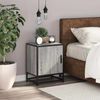 vidaXL Nachttisch Grau Sonoma 40x31x50 cm Holzwerkstoff und Metall 848715 Bild 3