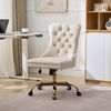 ANYSUN Bürostuhl Bürostuhl Samt,Homeoffice Stuhl,Schreibtischstuhl mit Rollen (Schminktisch Stuhl Höhenverstellbar,Schreibtischstuhl, 1 St), für Studie,Büro,Schlafzimmer,Bis,Arbeitszimmer Bild 2