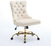 ANYSUN Bürostuhl Bürostuhl Samt,Homeoffice Stuhl,Schreibtischstuhl mit Rollen (Schminktisch Stuhl Höhenverstellbar,Schreibtischstuhl, 1 St), für Studie,Büro,Schlafzimmer,Bis,Arbeitszimmer Bild 4