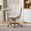 ANYSUN Bürostuhl Bürostuhl Samt,Homeoffice Stuhl,Schreibtischstuhl mit Rollen (Schminktisch Stuhl Höhenverstellbar,Schreibtischstuhl, 1 St), für Studie,Büro,Schlafzimmer,Bis,Arbeitszimmer Bild 3