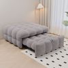 Merax Daybett Polsterbett Betthocker Ausziehbares Schlafsofa Tagesbett 183x76x42cm, Grau Bild 2