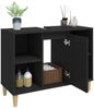 vidaXL Waschbeckenunterschrank Schwarz 80x33x60 cm Holzwerkstoff 821285 Bild 5