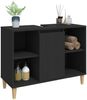 vidaXL Waschbeckenunterschrank Schwarz 80x33x60 cm Holzwerkstoff 821285 Bild 4