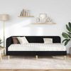 vidaXL Eckbettgestell Schwarz 100 x 200 cm Stoff 3394127 Bild 4