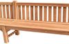 Parkbank Piceno XXL Teak Massivholz extra stark - Breite: 600 cm Bild 5