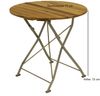 Klapptisch BAD TÖLZ 77cm rund, Flachstahl verzinkt + Robinie Bild 4