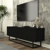 TV-Lowboard Verpsboga kurzes Gestell 135x32x47 cm Schwarz [en. casa] Bild 4