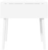 vidaXL Esstisch Weiß Massivholz Gummibaumholz 4102534 Bild 5