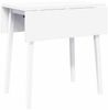 vidaXL Esstisch Weiß Massivholz Gummibaumholz 4102534 Bild 2