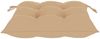 vidaXL Gartenstühle mit Beige Kissen 4 Stk. Massivholz Teak 3065635 Bild 5