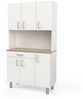habeig Küchenbuffet Küchenbuffet Küchenschrank Singleküche #206 Badschrank Küchenregal extra schwer Bild 4