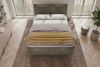 Boxspringbett Elysio - Cordstoff - cappuccino - 200x200 cm Bild 4