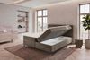 Boxspringbett Elysio - Cordstoff - cappuccino - 200x200 cm Bild 5