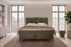 Boxspringbett Elysio - Cordstoff - cappuccino - 200x200 cm Bild 3