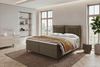 Boxspringbett Elysio - Cordstoff - cappuccino - 200x200 cm Bild 2