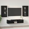 vidaXL TV-Schrankset mit Schubladen FLORIN 3 pcs Schwarz Holzwerkstoff 3397925 Bild 4