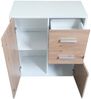 HTI-Living Sideboard Kommode mit 2 Schubladen Nina Weiß Artisaneiche (Stück, 1 Kommode), Anrichte Sideboard Schrank Bild 3