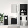 vidaXL Waschbeckenschrank mit Tür Schwarz Eichen-Optik 58 x 33 x 60 cm 862809 Bild 4